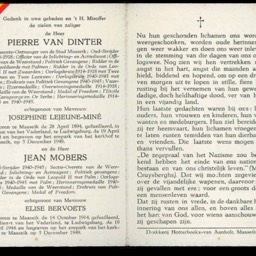 Gedenkblatt für Jean Mobers 